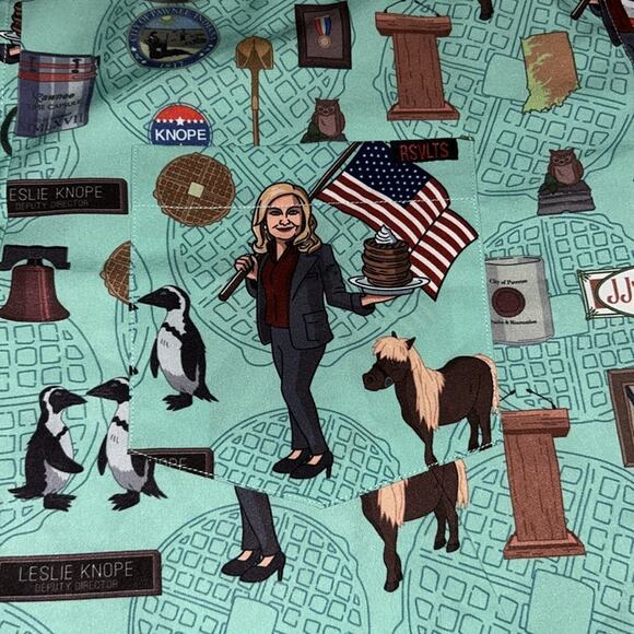 Mens Parks and Recreation RSVLTD Leslie Knope Shirt Size 2XL - Picture 7 of 10